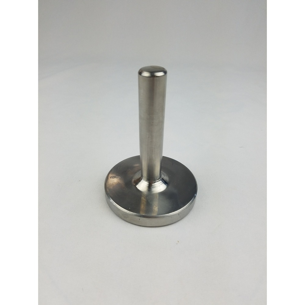 Vintage INOX chrome paperweight‎ silver tone office steampunk Industrial Design